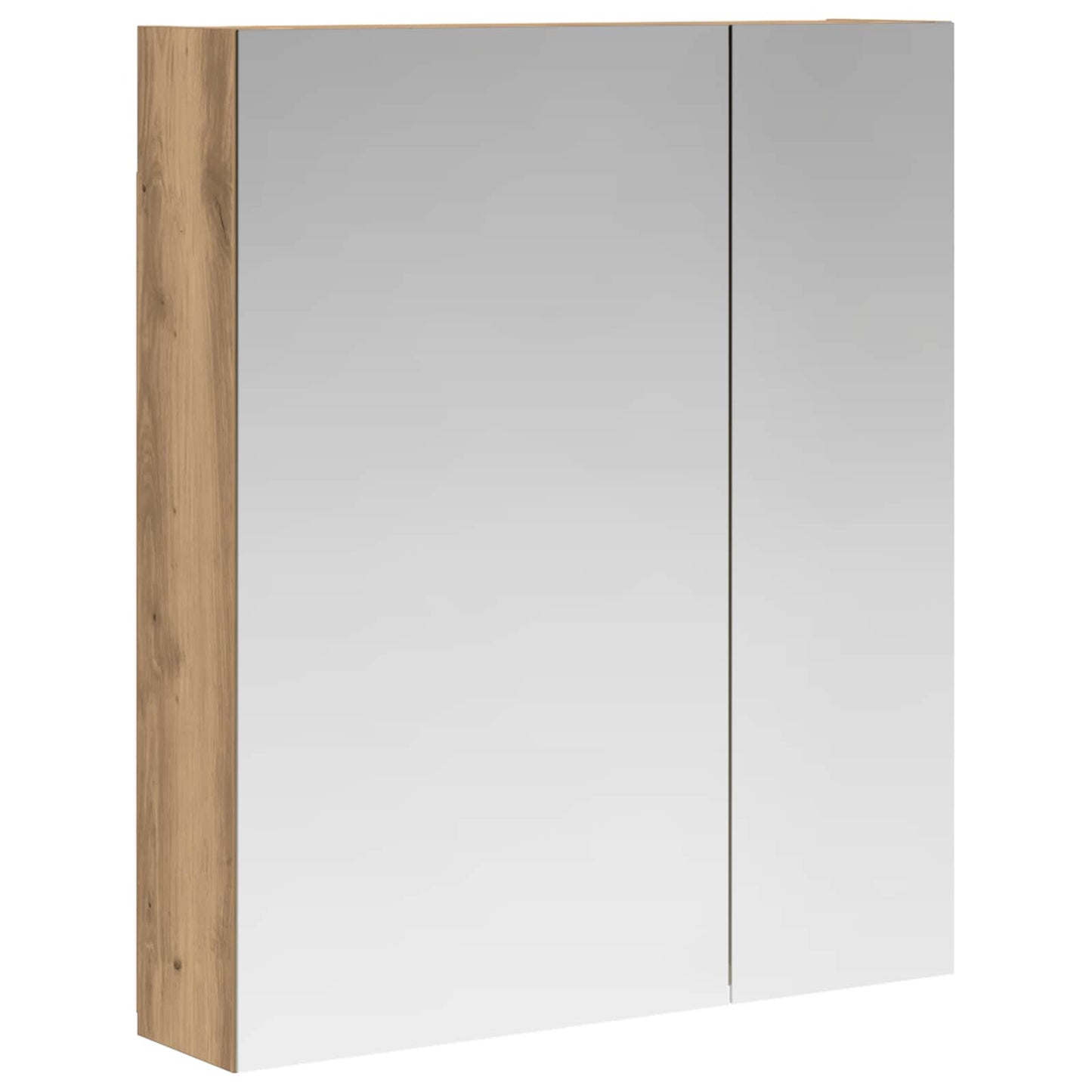 vidaXL Καθρέφτης Ντουλάπα Μπάνιου Artisan Δρυς 60 x 14,5 x 70 εκ.