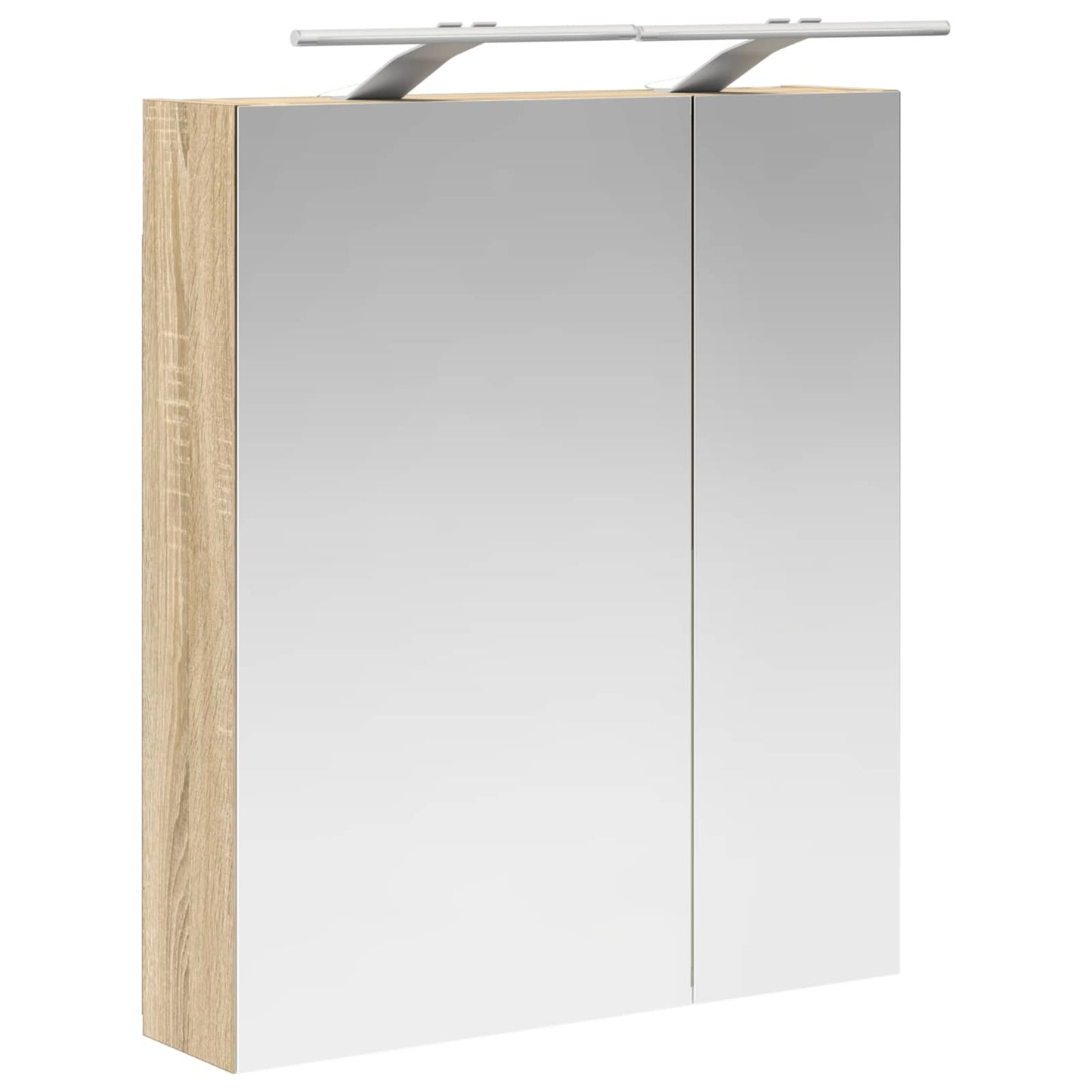 vidaXL Καθρέφτης Ντουλάπα Μπάνιου Δρύς Sonoma 60 x 14,5 x 70 εκ.