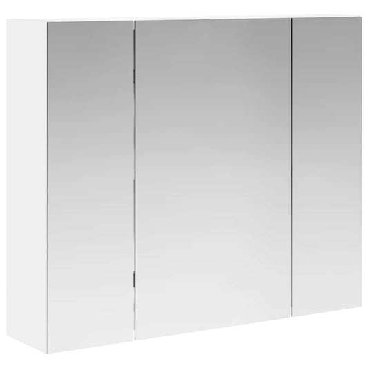 vidaXL Καθρέφτης Ντουλάπα Μπάνιου Λευκό 60 x 14,5 x 50 εκ