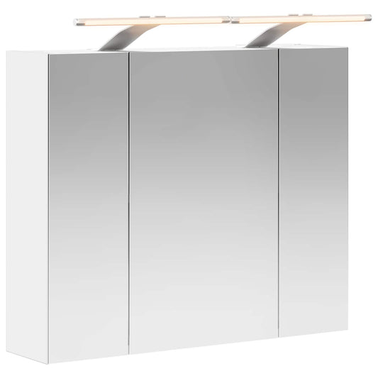 vidaXL Καθρέφτης Ντουλάπα Μπάνιου Λευκό 60 x 14,5 x 50 εκ
