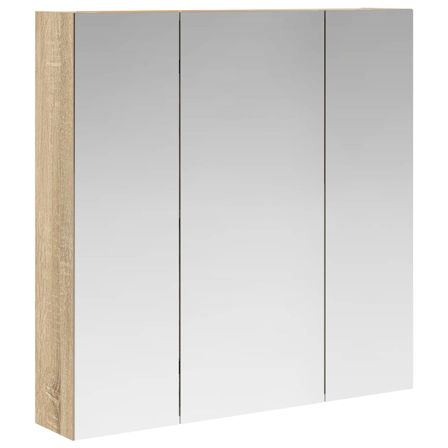vidaXL Καθρέφτης Ντουλάπα Μπάνιου Δρύς Sonoma 70 x 14,5 x 70 εκ