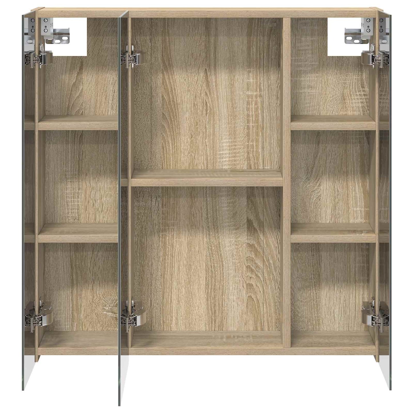 vidaXL Καθρέφτης Ντουλάπα Μπάνιου Δρύς Sonoma 70 x 14,5 x 70 εκ