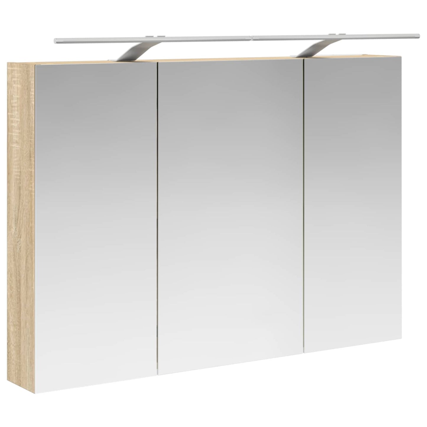 vidaXL Καθρέφτης Ντουλάπα Μπάνιου Δρύς Sonoma 100 x 14,5 x 70 εκ
