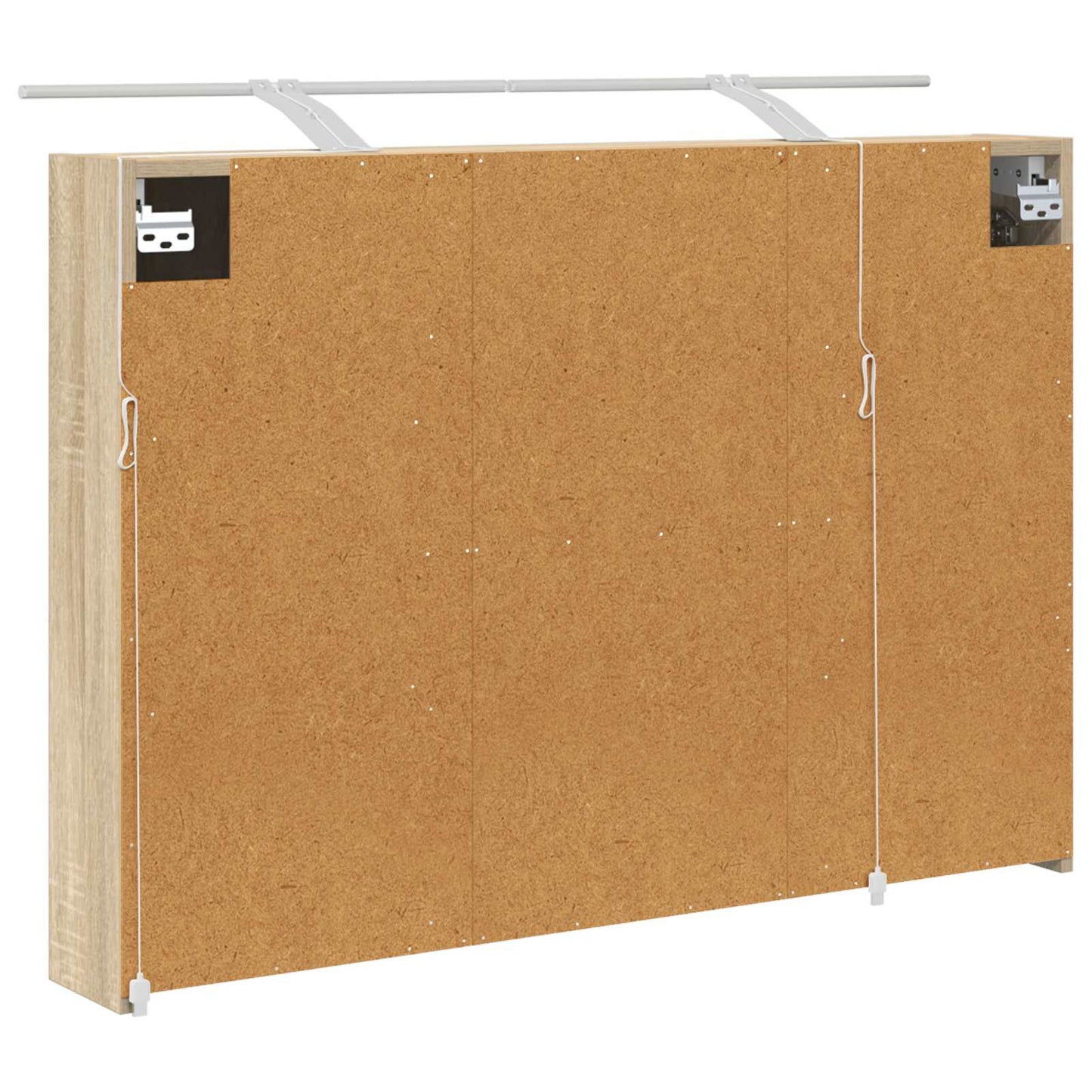 vidaXL Καθρέφτης Ντουλάπα Μπάνιου Δρύς Sonoma 100 x 14,5 x 70 εκ