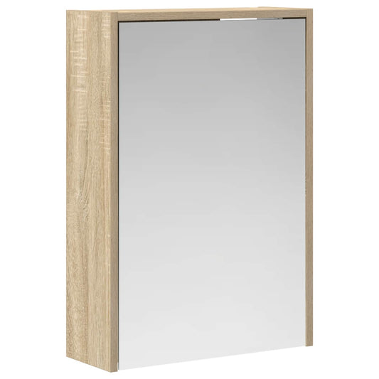 vidaXL Καθρέφτης Ντουλάπα Μπάνιου Δρύς Sonoma 43 x 16 x 62.5 εκ.