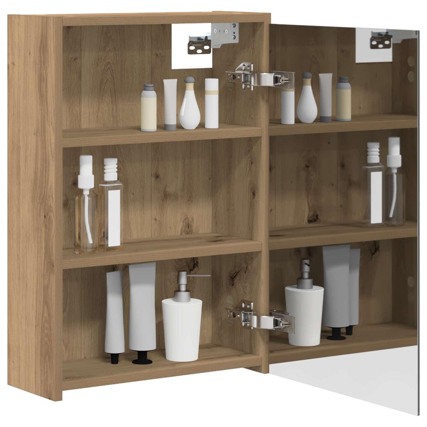 vidaXL Καθρέφτης Ντουλάπα Μπάνιου Artisan Δρυς 43 x 16 x 62.5 εκ.