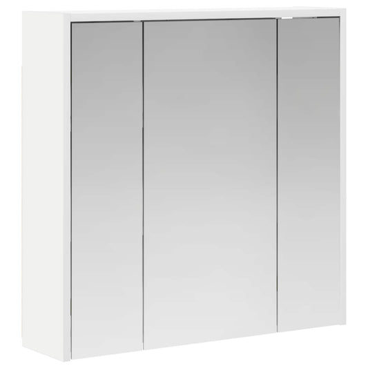 vidaXL Καθρέφτης Ντουλάπα Μπάνιου Λευκό 63,5 x 16 x 62,5 εκ.