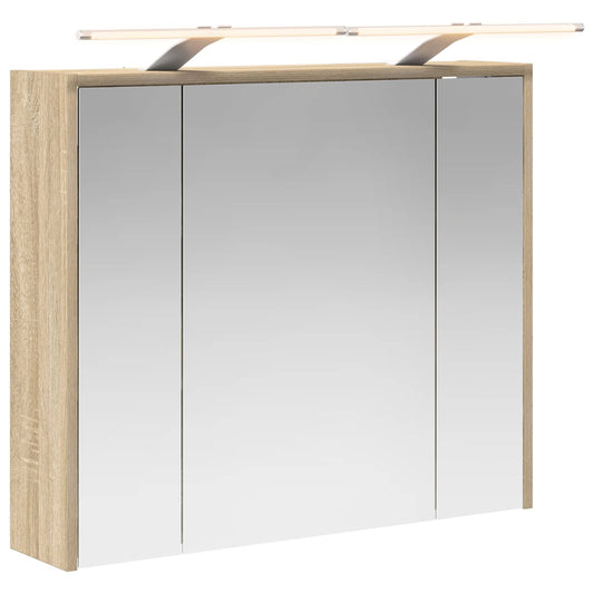 vidaXL Καθρέφτης Ντουλάπα Μπάνιου Δρύς Sonoma 73,5 x 16 x 62,5 εκ.