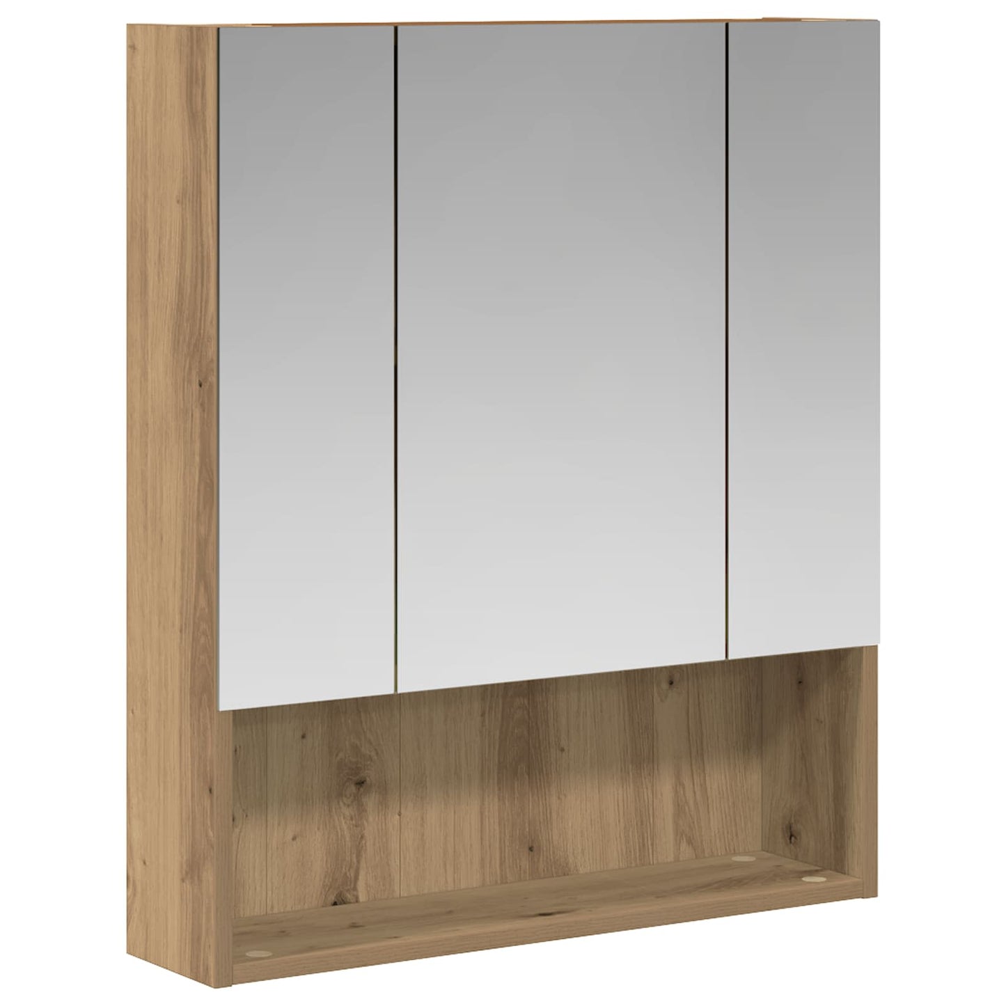 vidaXL Καθρέφτης Ντουλάπα Μπάνιου Artisan Δρυς 60 x 14.5 x 70 εκ.