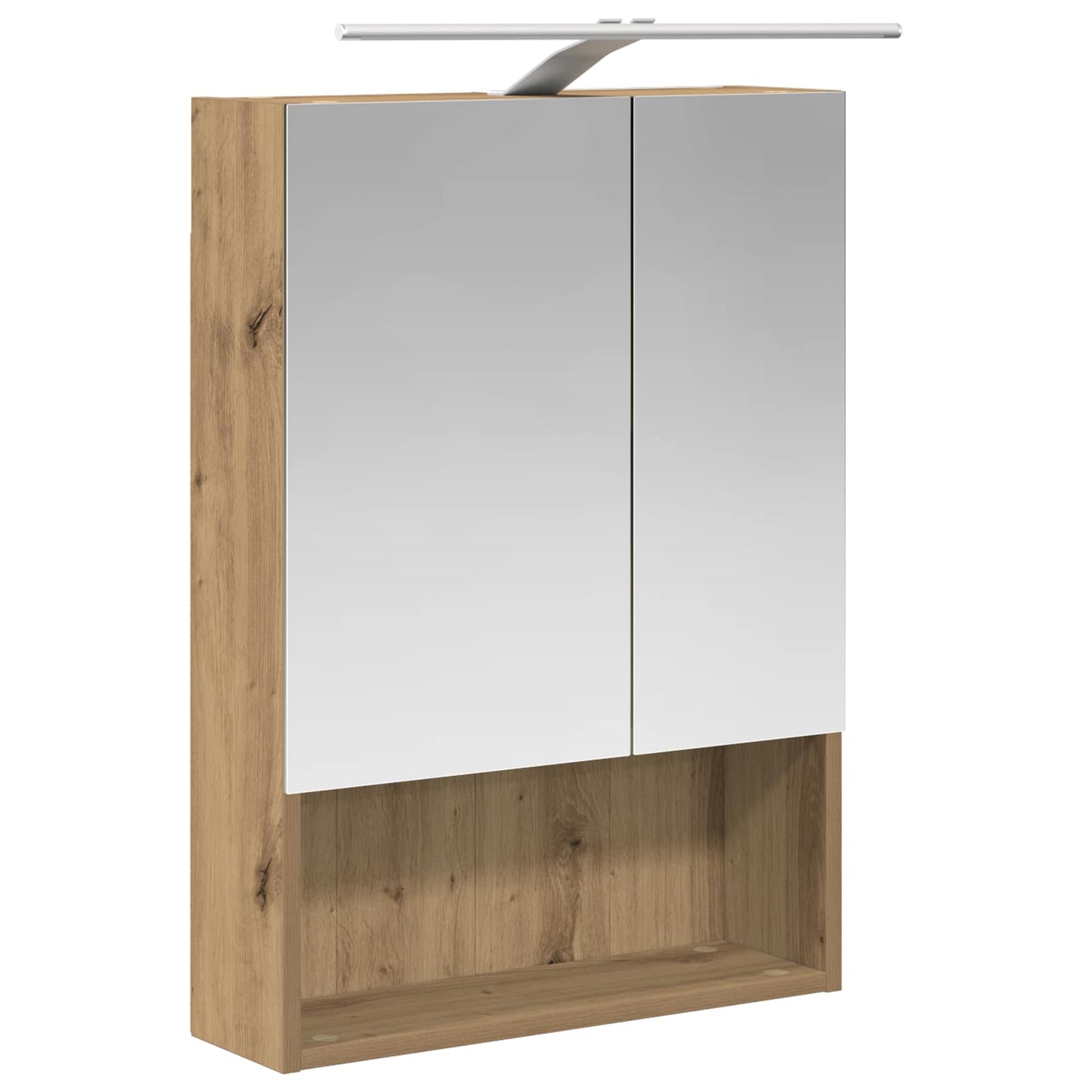 vidaXL Καθρέφτης Ντουλάπα Μπάνιου Artisan Δρυς 50 x 14,5 x 70 εκ