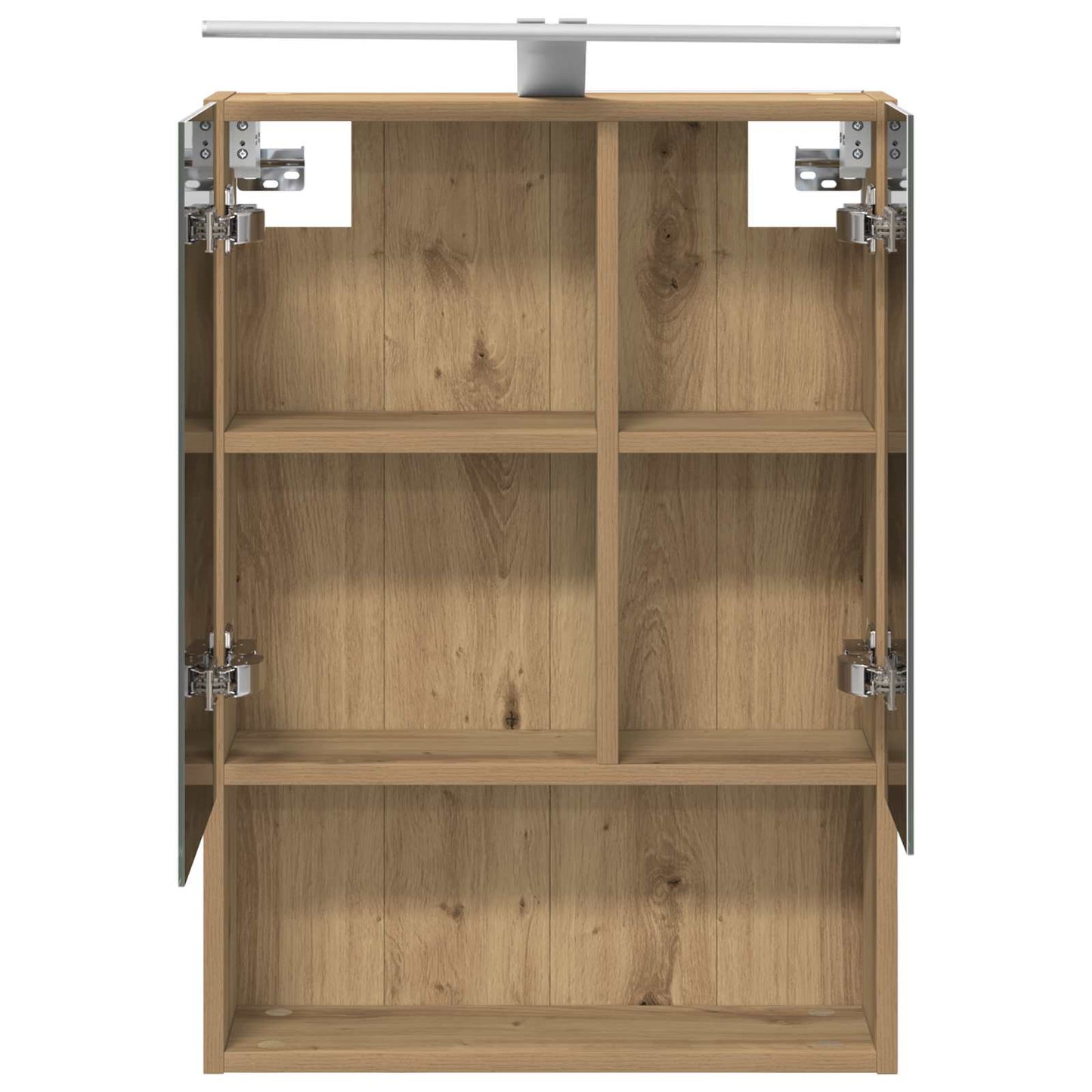 vidaXL Καθρέφτης Ντουλάπα Μπάνιου Artisan Δρυς 50 x 14,5 x 70 εκ