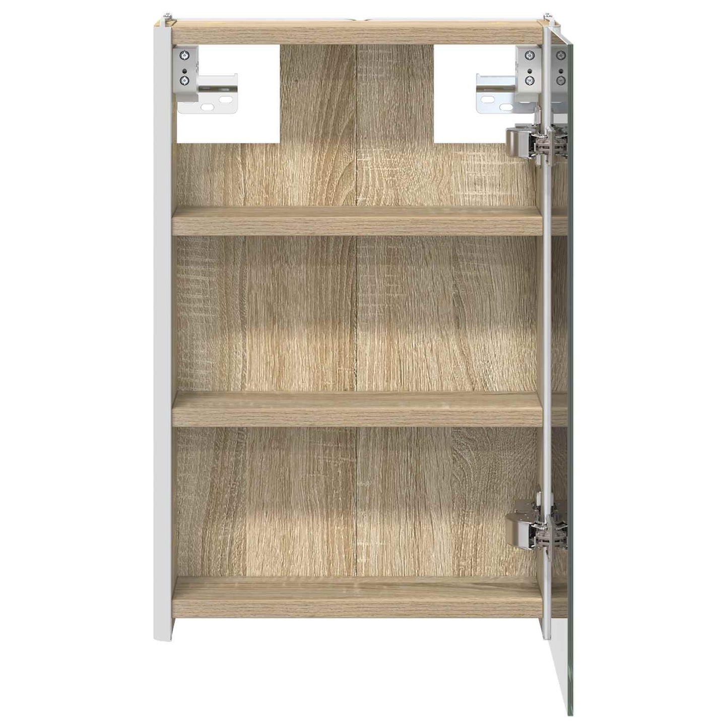 vidaXL Καθρέφτης Ντουλάπα Μπάνιου Δρύς Sonoma 33 x 11,5 x 50 εκ.