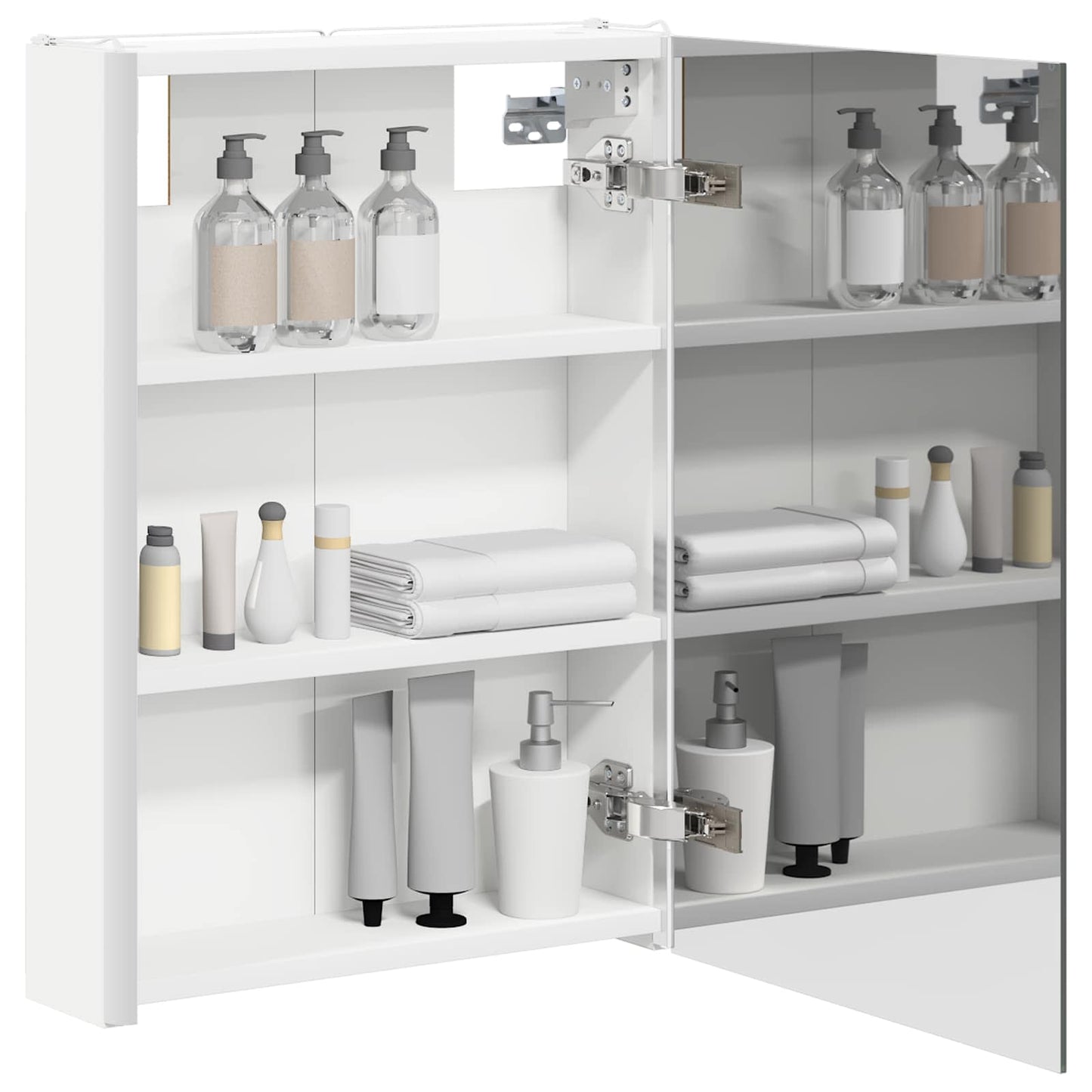vidaXL Καθρέφτης Ντουλάπα Μπάνιου Λευκό 43 x 11,5 x 60,5 εκ.