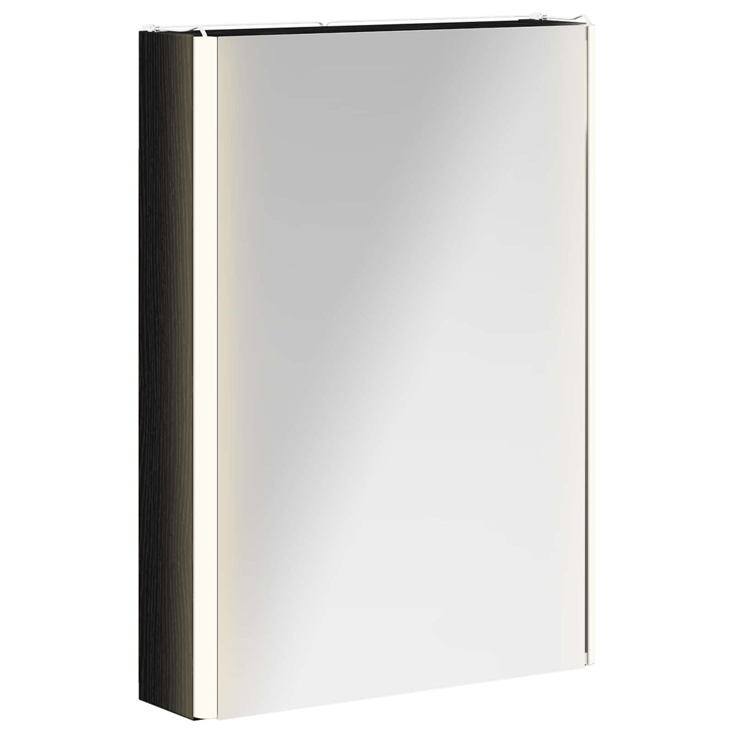 vidaXL Καθρέφτης Ντουλάπα Μπάνιου Μαύρη Οξυά 43 x 11,5 x 60,5 εκ.
