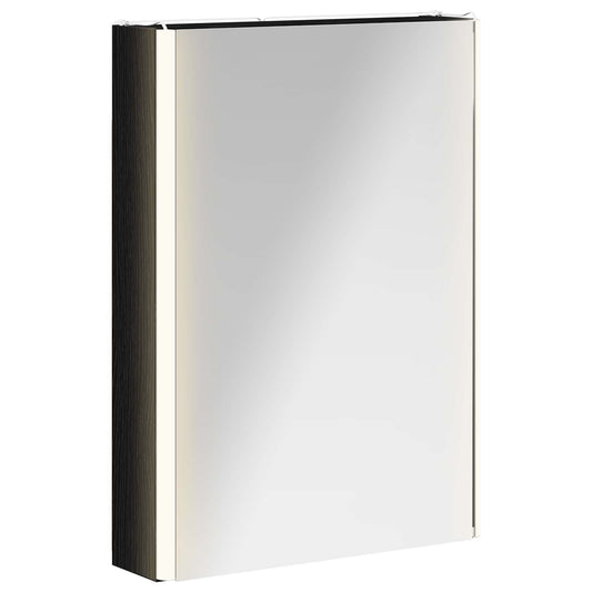 vidaXL Καθρέφτης Ντουλάπα Μπάνιου Μαύρη Οξυά 43 x 11,5 x 60,5 εκ.