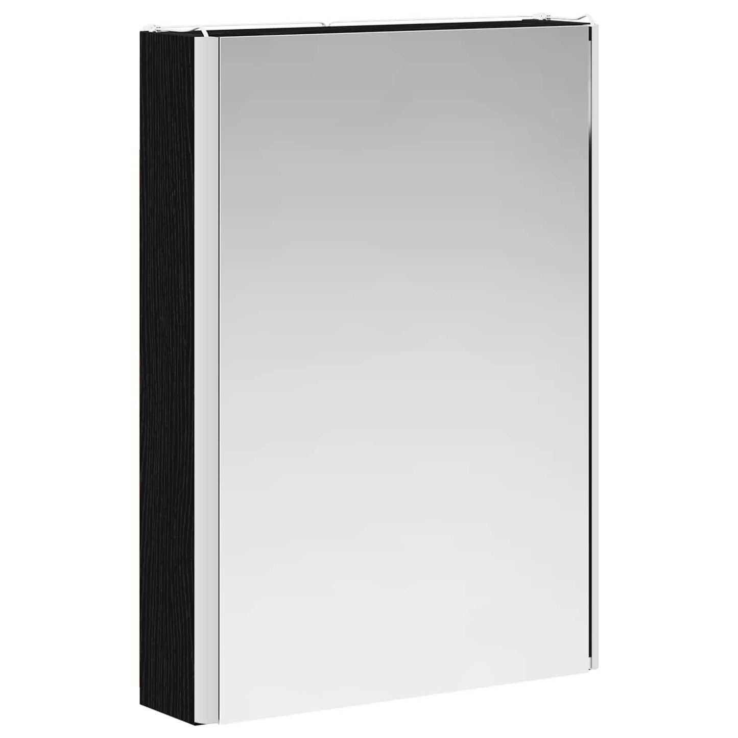 vidaXL Καθρέφτης Ντουλάπα Μπάνιου Μαύρη Οξυά 43 x 11,5 x 60,5 εκ.