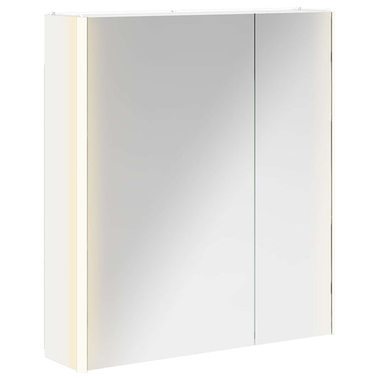 vidaXL Καθρέφτης Ντουλάπα Μπάνιου Λευκό 63,5 x 15,5 x 70 εκ.