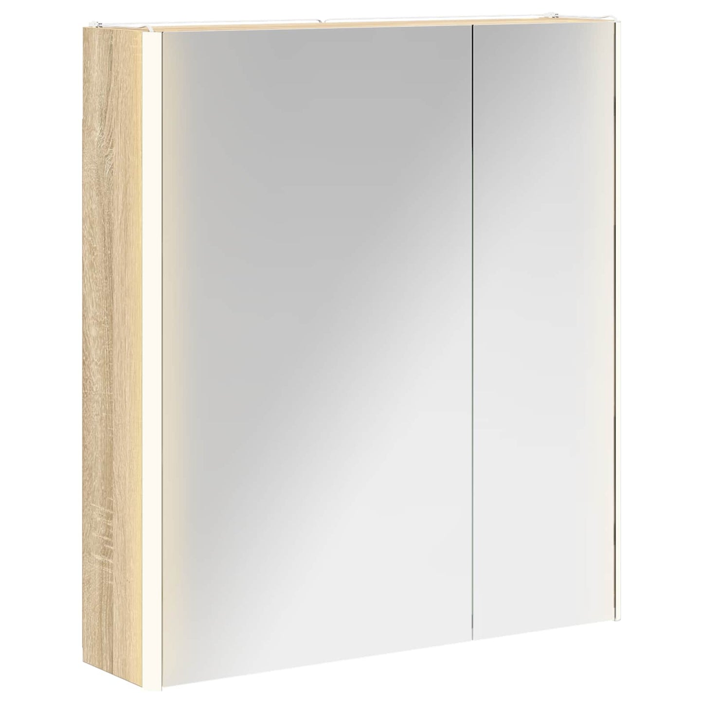 vidaXL Καθρέφτης Ντουλάπα Μπάνιου Δρύς Sonoma 63,5 x 15,5 x 70 εκ.