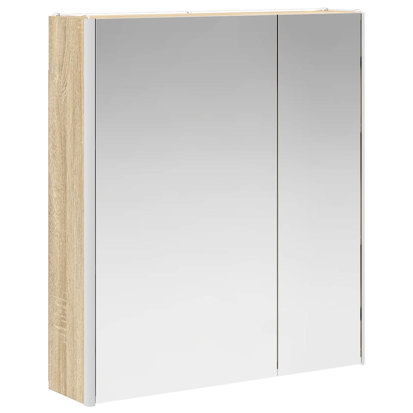 vidaXL Καθρέφτης Ντουλάπα Μπάνιου Δρύς Sonoma 63,5 x 15,5 x 70 εκ.