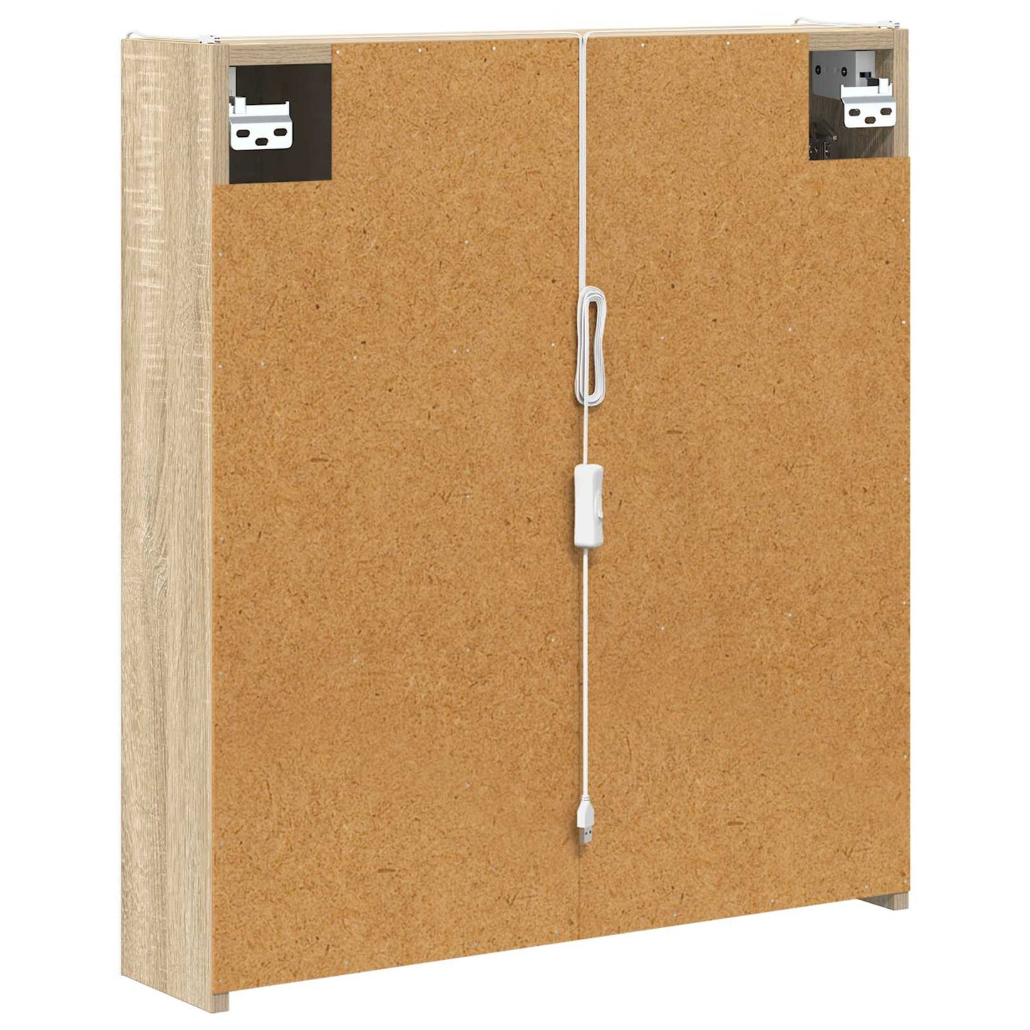vidaXL Καθρέφτης Ντουλάπα Μπάνιου Δρύς Sonoma 63,5 x 15,5 x 70 εκ.