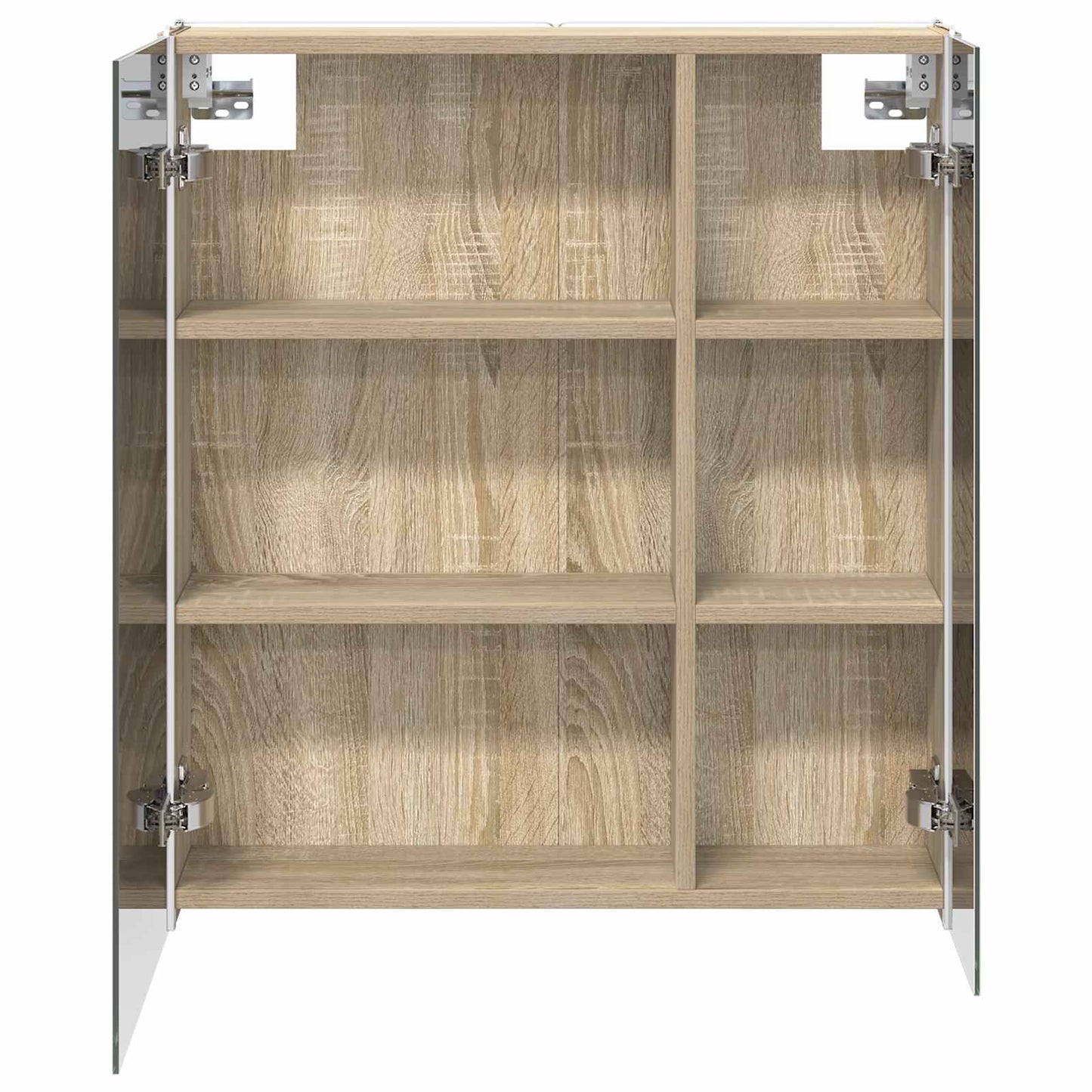 vidaXL Καθρέφτης Ντουλάπα Μπάνιου Δρύς Sonoma 63,5 x 15,5 x 70 εκ.