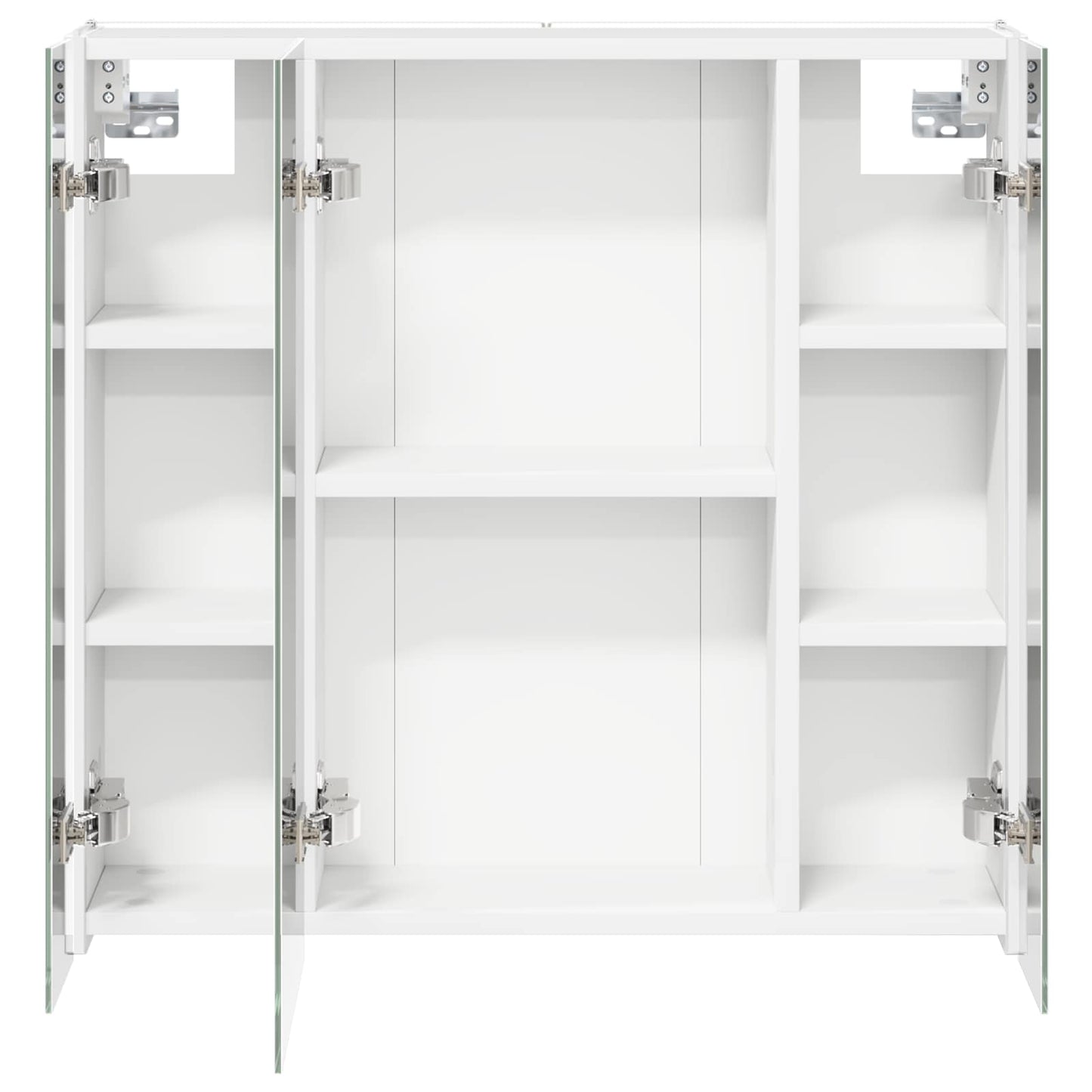 vidaXL Καθρέφτης Ντουλάπα Μπάνιου Λευκό 63,5 x 15,5 x 60,5 εκ.
