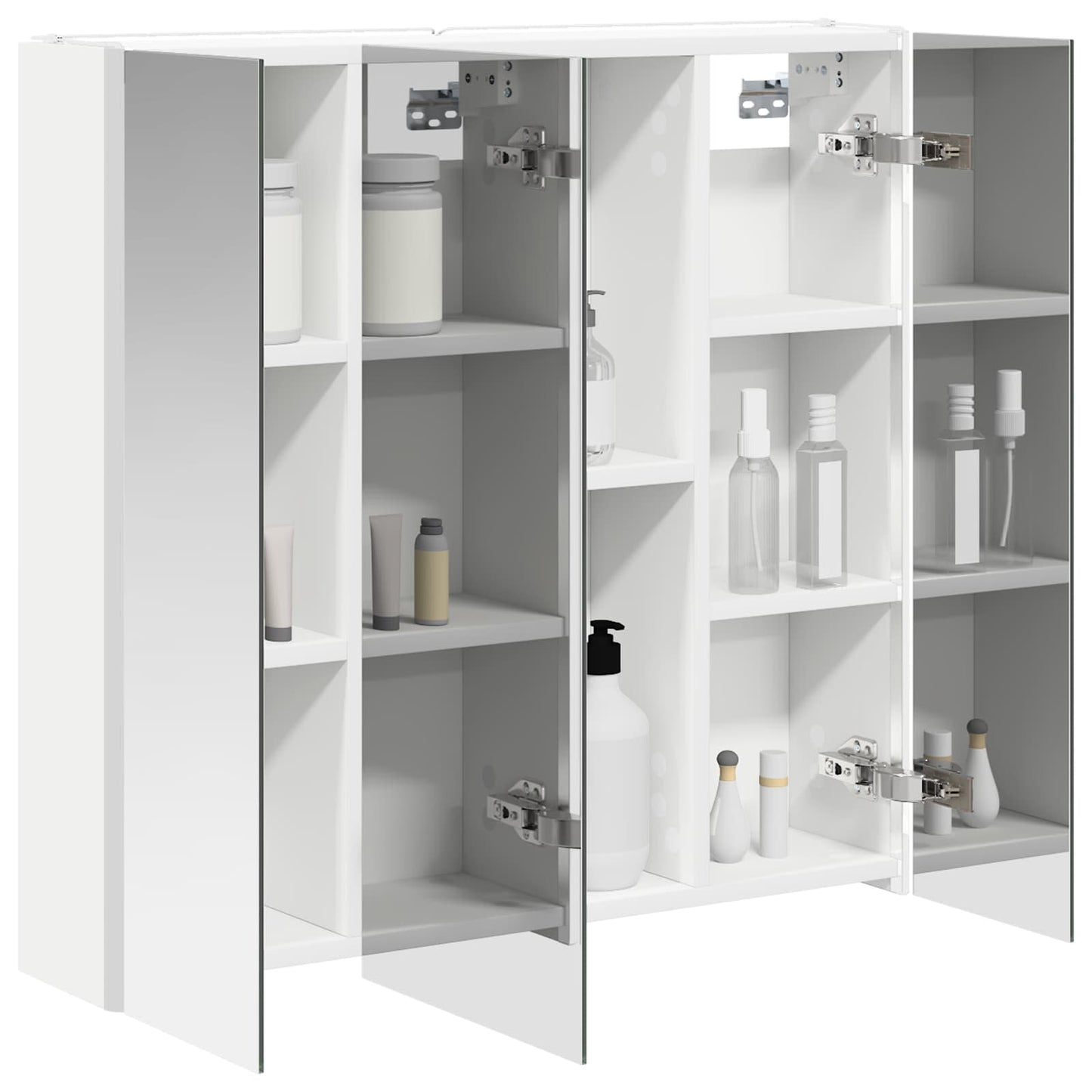 vidaXL Καθρέφτης Ντουλάπα Μπάνιου Λευκό 63,5 x 15,5 x 60,5 εκ.