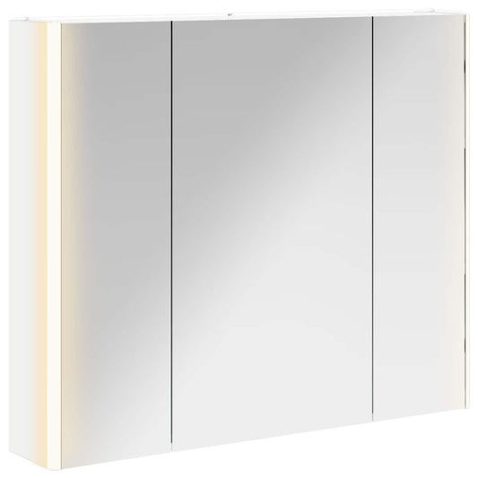 vidaXL Καθρέφτης Ντουλάπα Μπάνιου Λευκό 83,5 x 15,5 x 70 εκ.