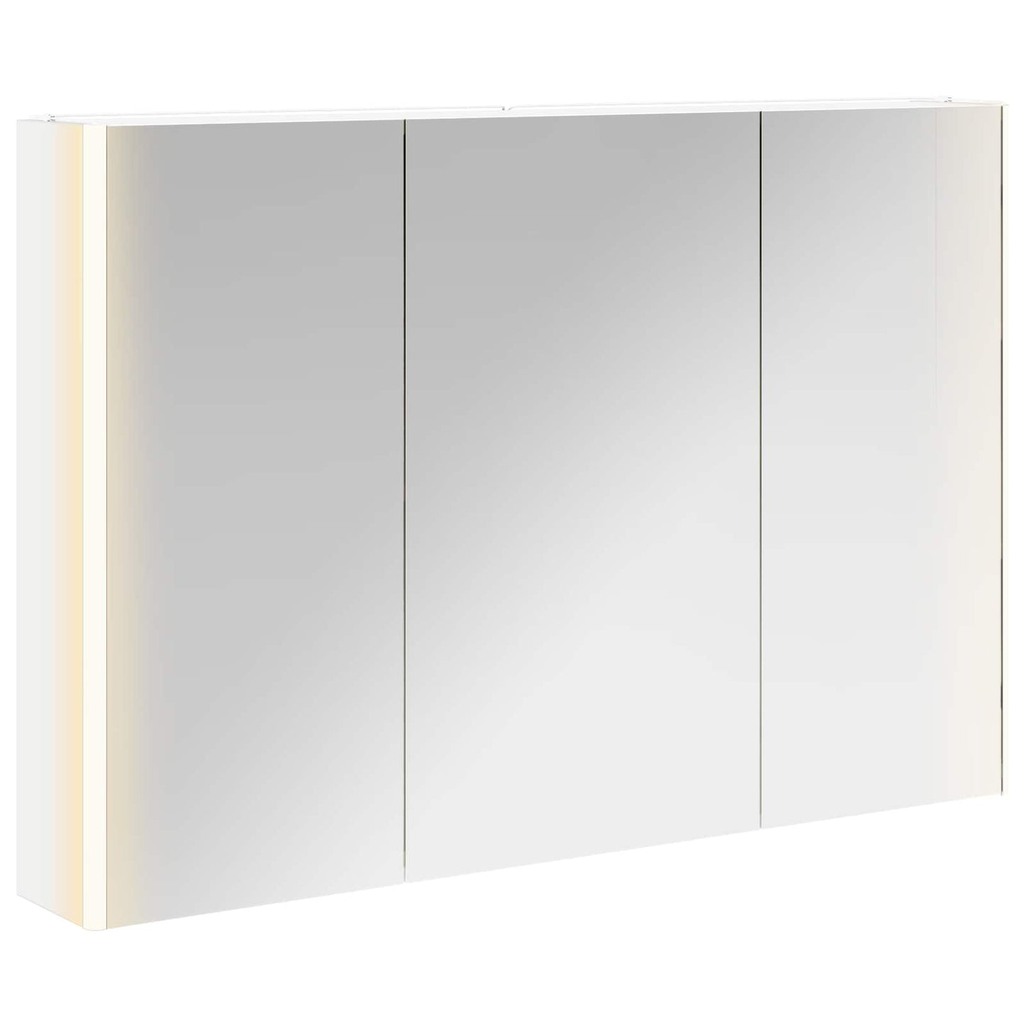 vidaXL Καθρέφτης Ντουλάπα Μπάνιου Λευκό 103,5 x 15,5 x 70 εκ.