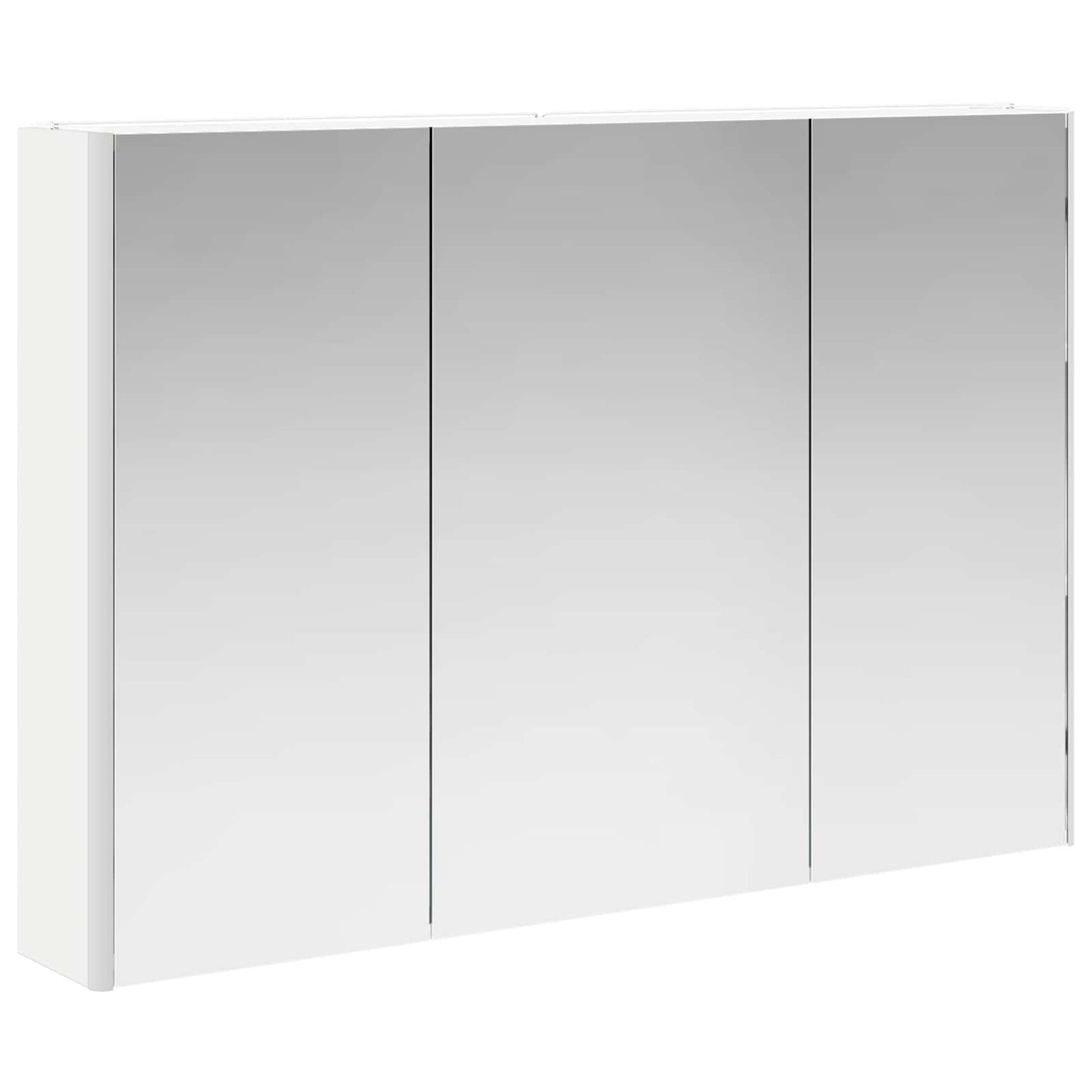 vidaXL Καθρέφτης Ντουλάπα Μπάνιου Λευκό 103,5 x 15,5 x 70 εκ.