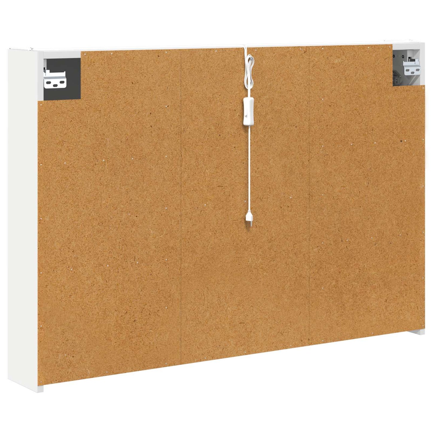 vidaXL Καθρέφτης Ντουλάπα Μπάνιου Λευκό 103,5 x 15,5 x 70 εκ.