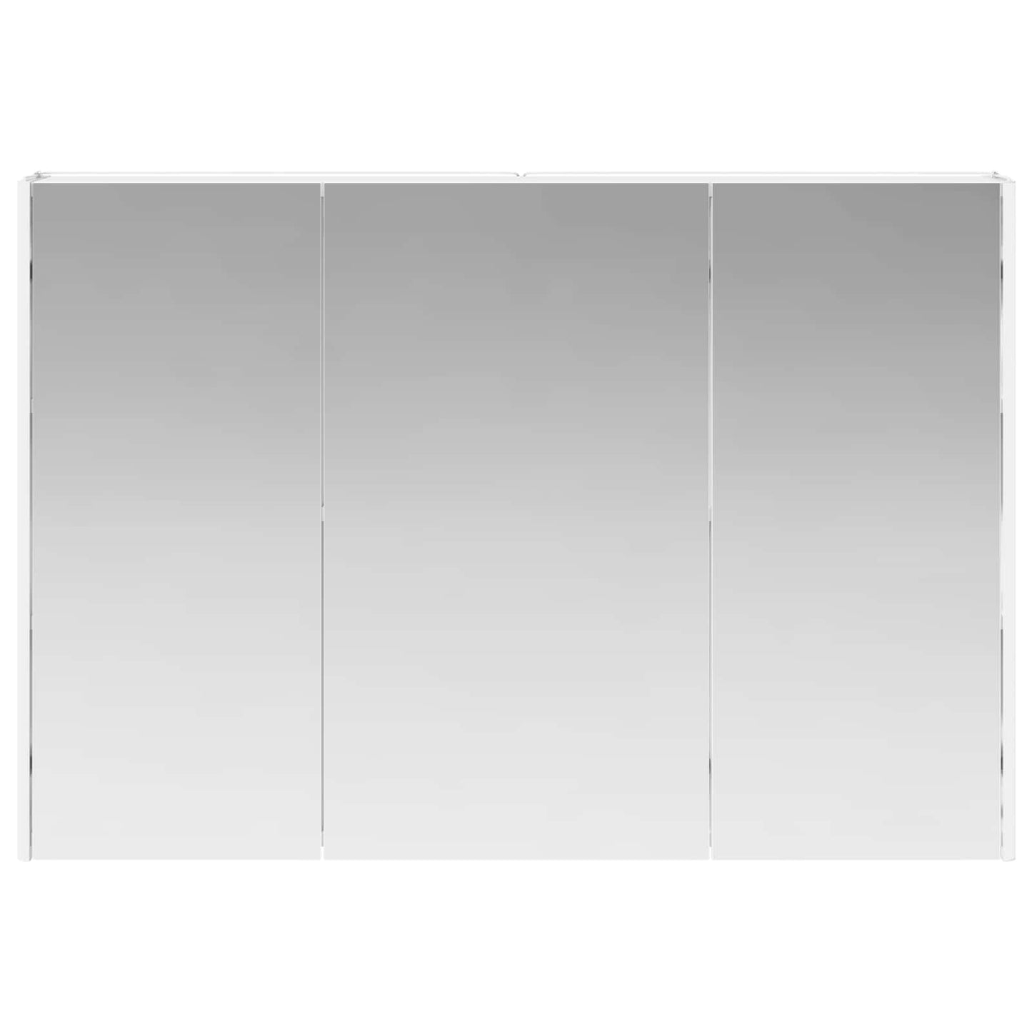vidaXL Καθρέφτης Ντουλάπα Μπάνιου Λευκό 103,5 x 15,5 x 70 εκ.