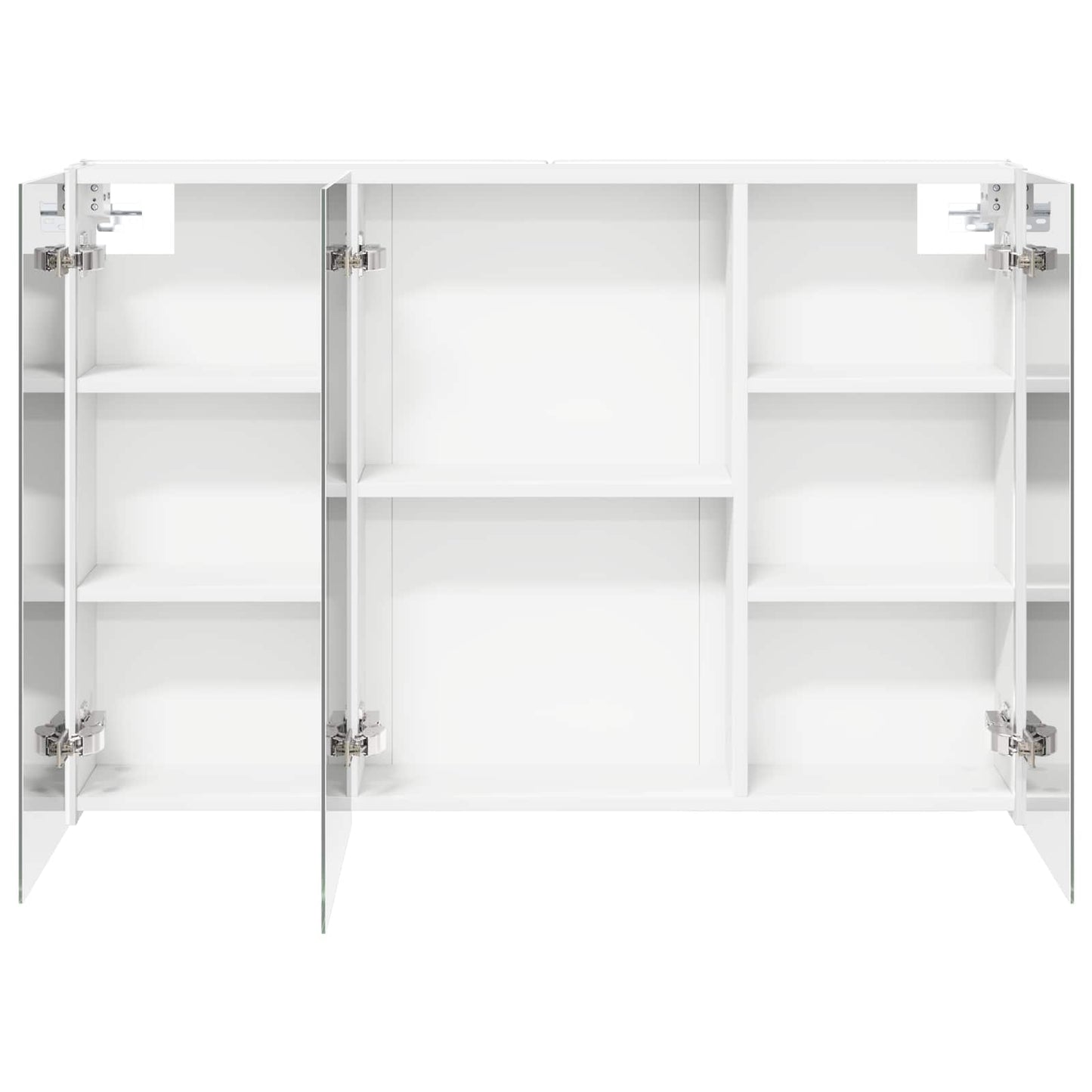 vidaXL Καθρέφτης Ντουλάπα Μπάνιου Λευκό 103,5 x 15,5 x 70 εκ.