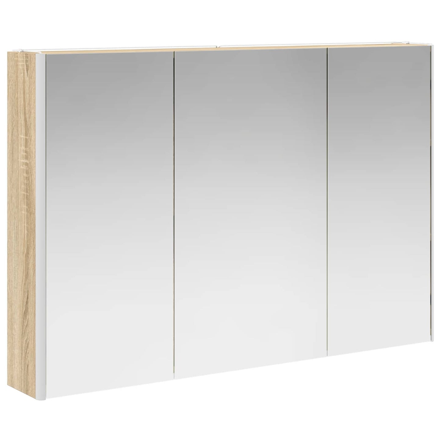 vidaXL Καθρέφτης Ντουλάπα Μπάνιου Δρύς Sonoma 103,5 x 15,5 x 70 εκ.