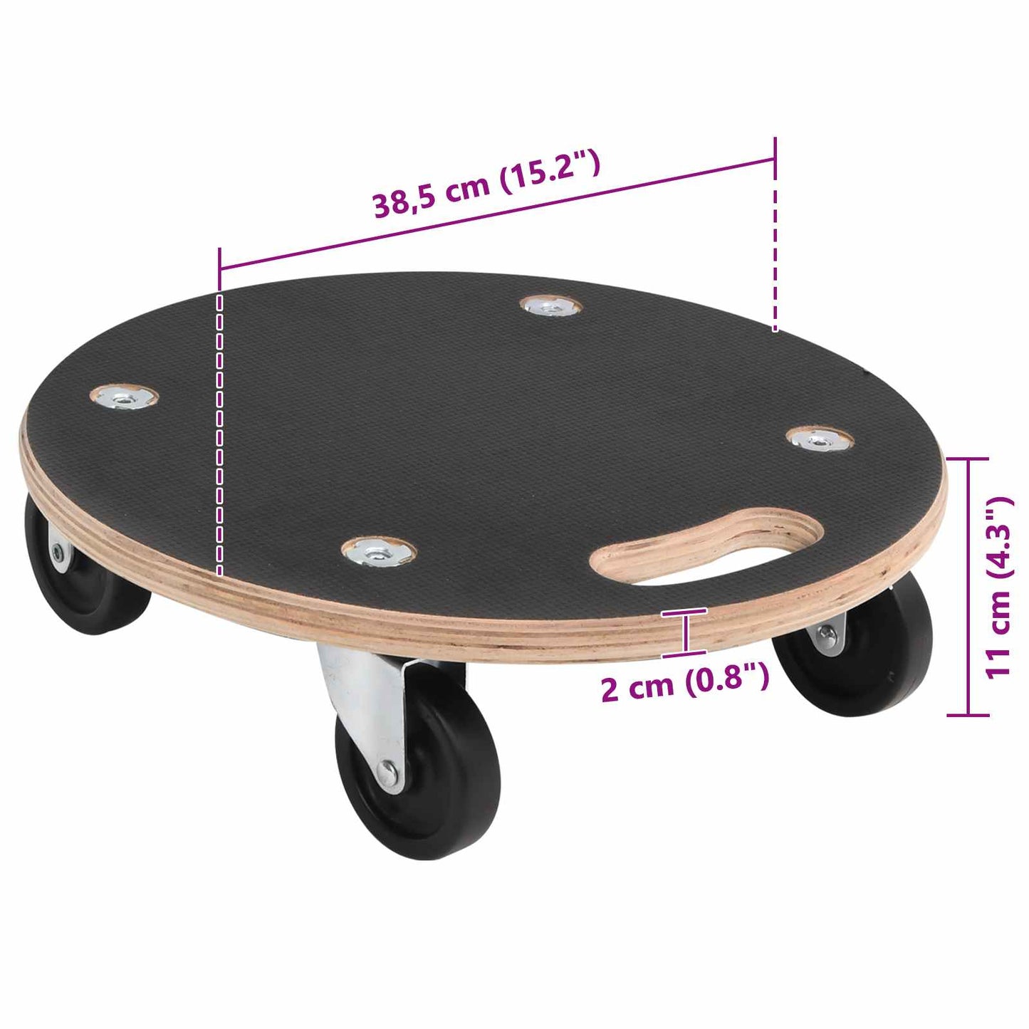 vidaXL Καρότσι Μεταφοράς 6 pcs Γκρι Κόντρα πλακέ