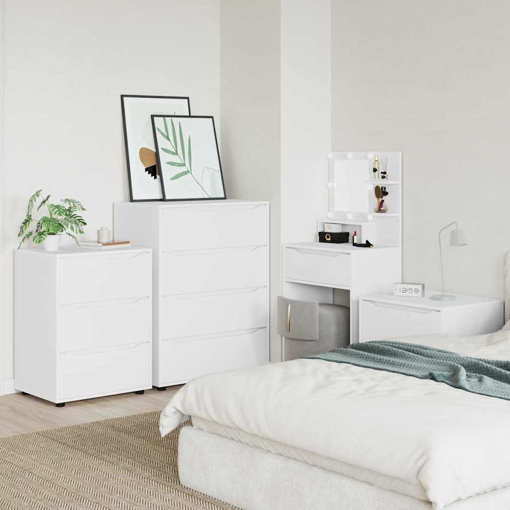 vidaXL Ντουλάπες Αποθήκευσης 2 pcs Λευκό 80 x 48 x 105 εκ