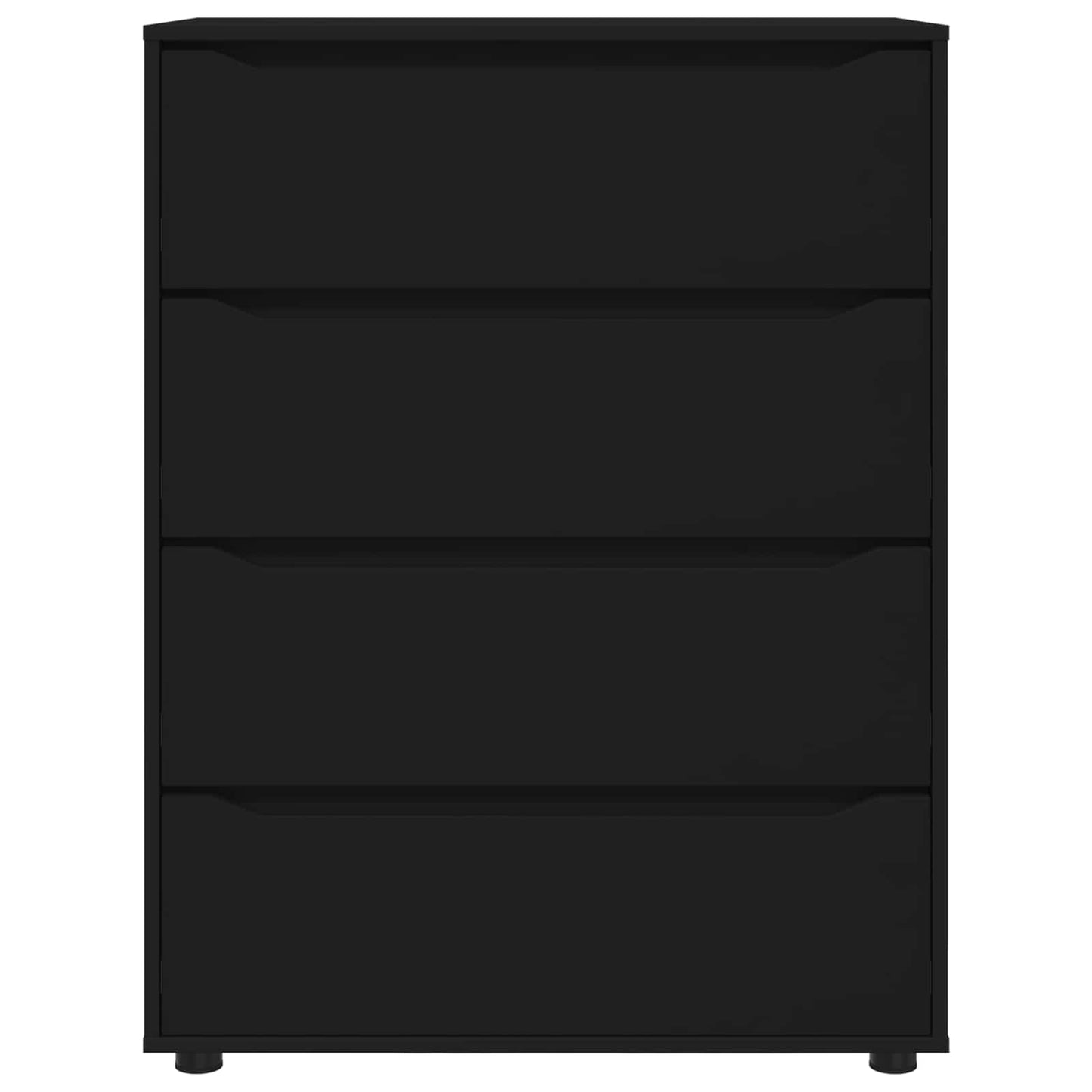 vidaXL Ντουλάπες Αποθήκευσης 80 x 48 x 105 εκ Επεξεργασμένο Ξύλο Μαύρο