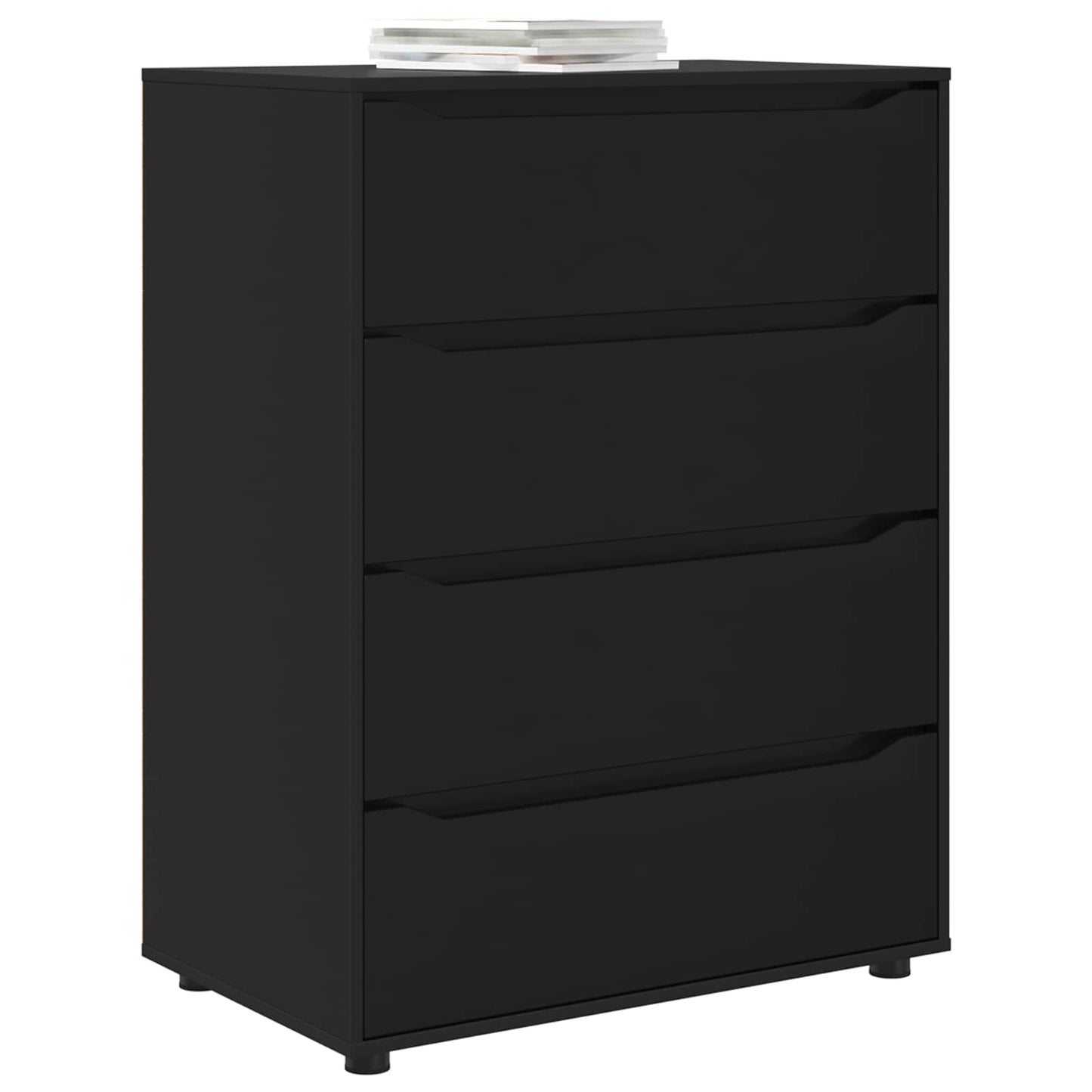 vidaXL Ντουλάπες Αποθήκευσης 80 x 48 x 105 εκ Επεξεργασμένο Ξύλο Μαύρο