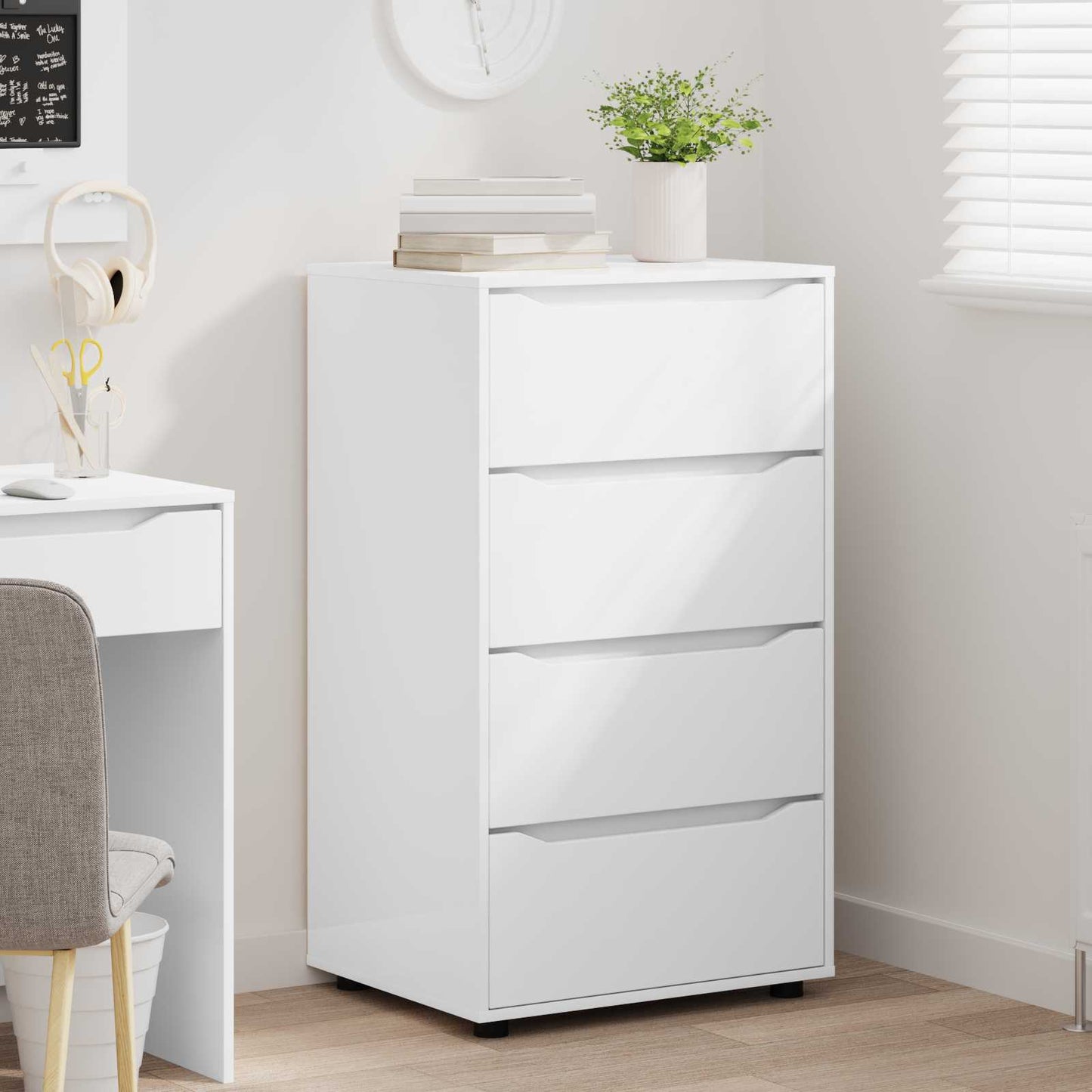 vidaXL Ντουλάπες Αποθήκευσης Λευκό 60 x 48 x 105 εκ.