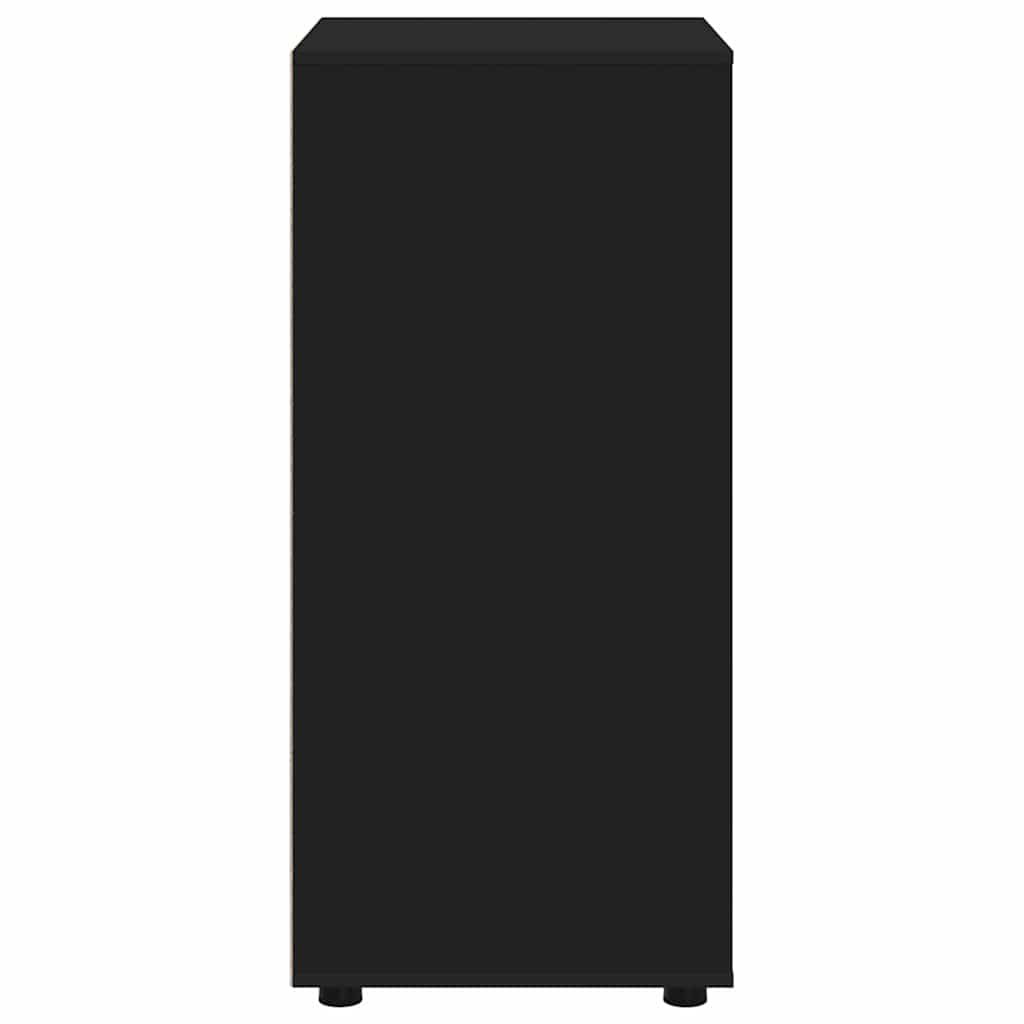 vidaXL Ντουλάπες Αποθήκευσης 2 pcs Μαύρο 60 x 48 x 105 εκ.