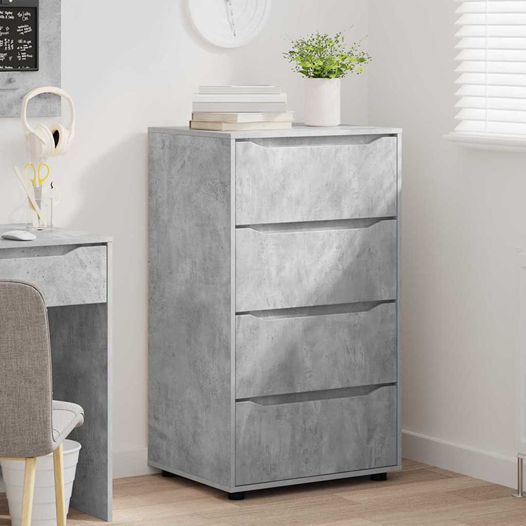 vidaXL Ντουλάπες Αποθήκευσης Σκυρόδεμα Γκρι 60 x 48 x 105 εκ.