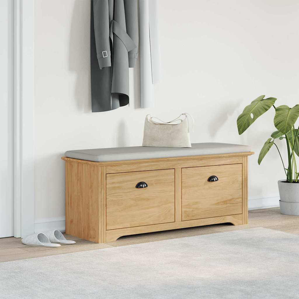 vidaXL Πάγκος Χωλ BODO Μέλι Καφέ 118 x 40 x 50 εκ Επεξεργασμένο Ξύλο