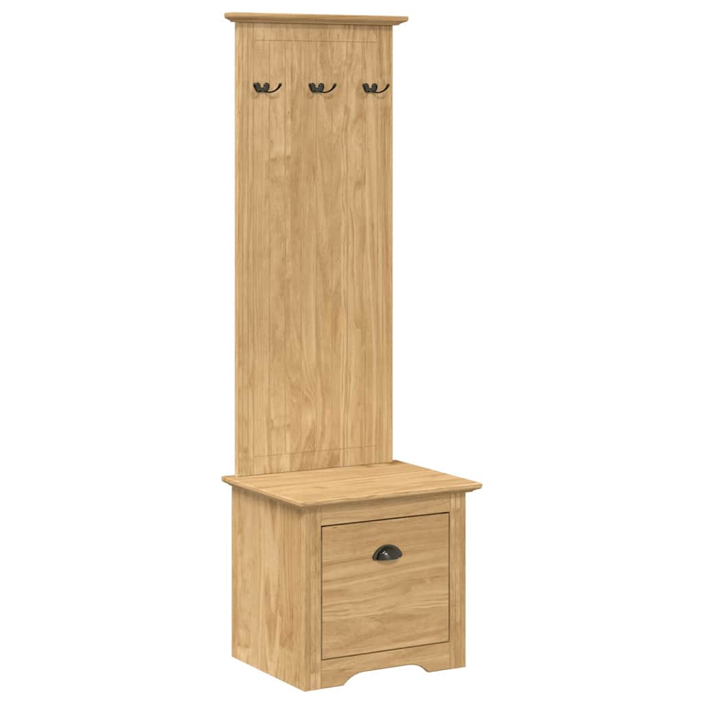 vidaXL Ντουλάπα διαδρόμου BODO Μέλι Καφέ 50 x 40 x 156,7 εκ.