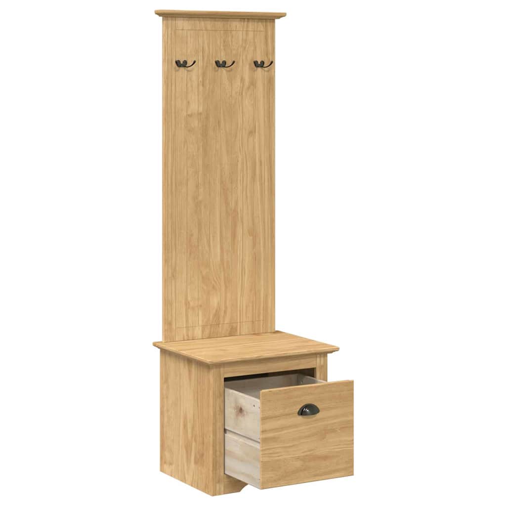 vidaXL Ντουλάπα διαδρόμου BODO Μέλι Καφέ 50 x 40 x 156,7 εκ.