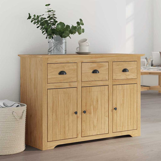vidaXL Πλαϊνό γραφείο με συρτάρι BODO Μέλι Καφέ 115,5 x 44 x 80 εκ