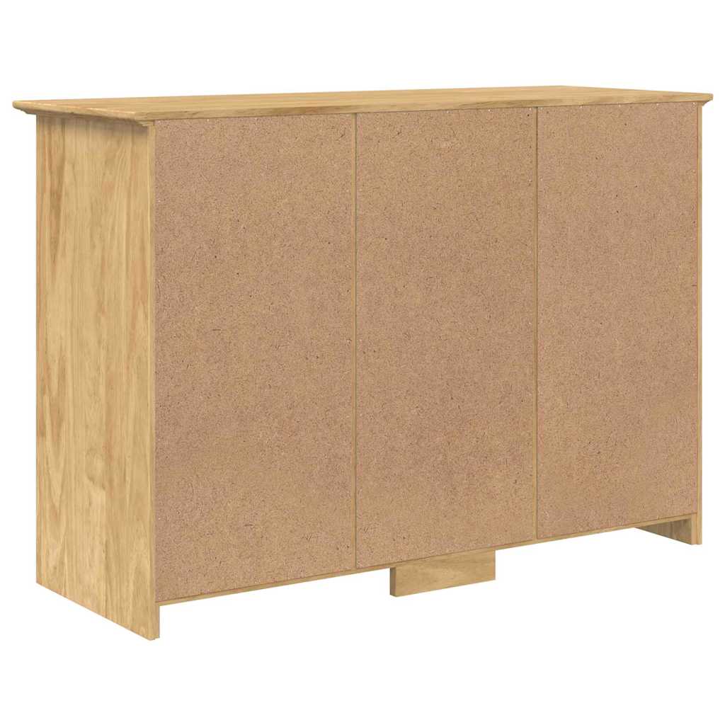 vidaXL Πλαϊνό γραφείο με συρτάρι BODO Μέλι Καφέ 115,5 x 44 x 80 εκ