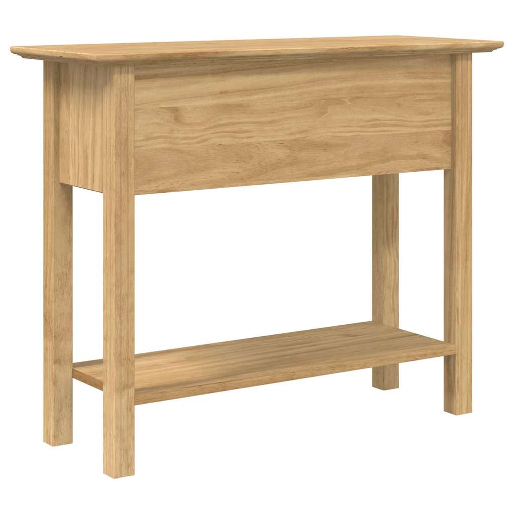 vidaXL Τραπέζι κονσόλας με συρτάρι BODO Μέλι Καφέ 91 x 34.7 x 74 εκ.