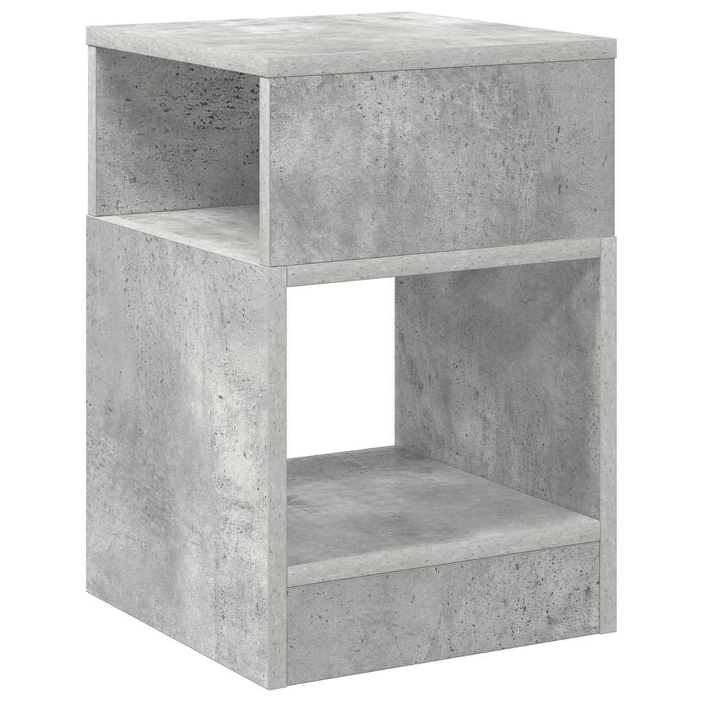 vidaXL End Table Σκυρόδεμα Γκρι 30,5 x 30 x 45 εκ Επεξεργασμένο Ξύλο