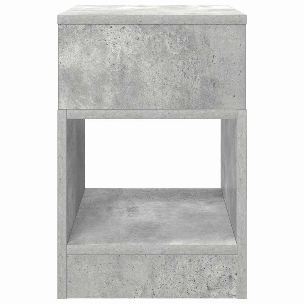 vidaXL End Table Σκυρόδεμα Γκρι 30,5 x 30 x 45 εκ Επεξεργασμένο Ξύλο