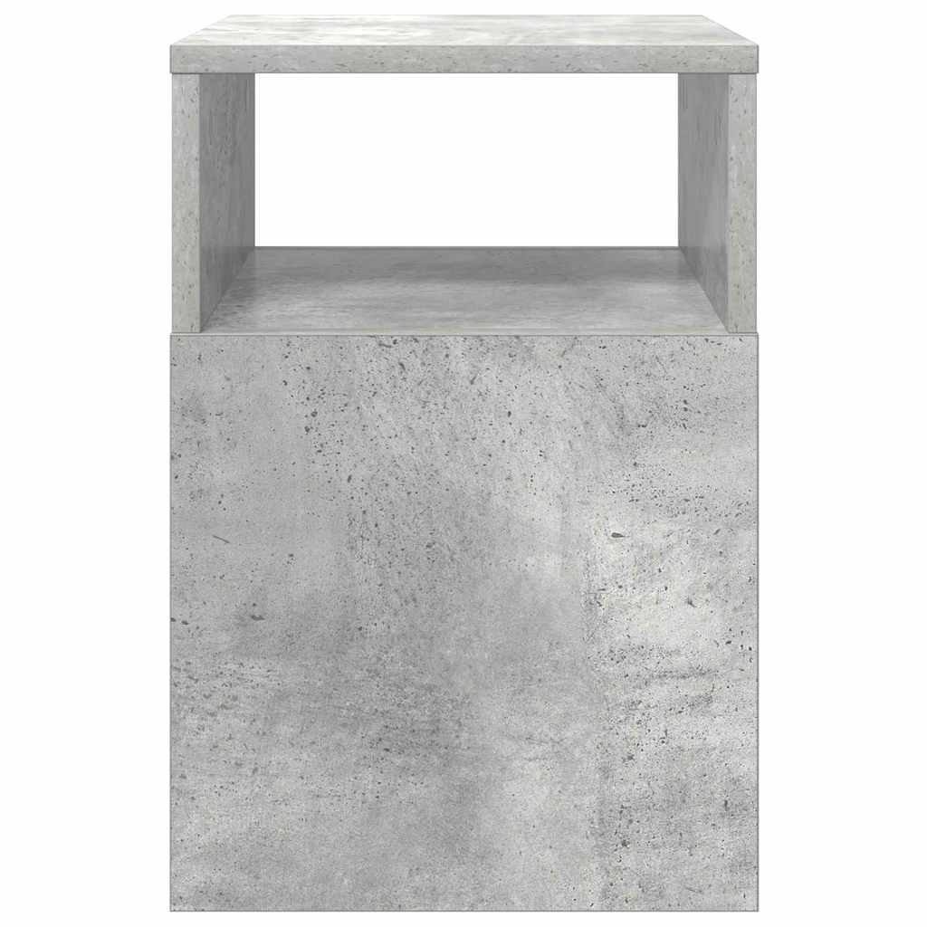 vidaXL End Table Σκυρόδεμα Γκρι 30,5 x 30 x 45 εκ Επεξεργασμένο Ξύλο